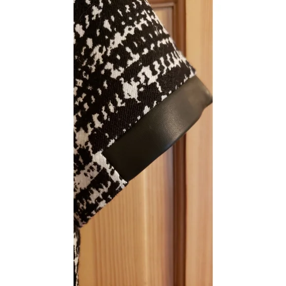 BANANA REPUBLIC FACTORY Women's Black/White Plaid Size 2 Short Sleeve Dr… - Picture 4 of 12